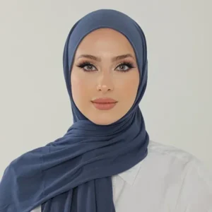 Hijab - Stretch Jersey - Blå - Image 3