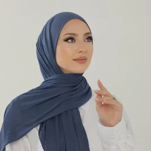 Hijab - Stretch Jersey - Blå - Image 4