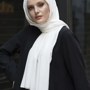 Hijab - Stretch Jersey - Vit - Image 1