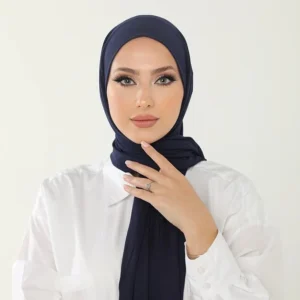 Hijab - Stretch Jersey - Marinblå - Image 1