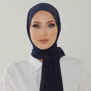 Hijab - Stretch Jersey - Marinblå - Image 3