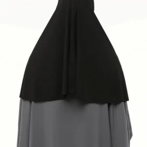 En Del Elastisk Sandi Lycra Hijab - Svart - Image 5