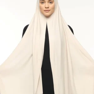 Praktisk sjal i Premium Jersey - Cremevit - Image 3