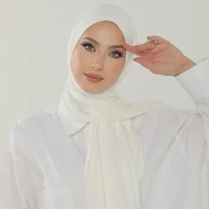 Hijab - Stretch Jersey - Cremevit - Image 4