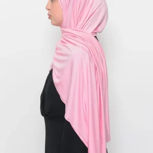 Hijab - Stretch Jersey - Pink - Image 2