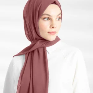 Crepe Chiffong Hijab - Punch Pink - Färgkod 05 - Image 3
