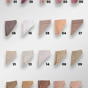 Crepe Chiffon Hijab - Lila -Färgkod 20 - Image 7