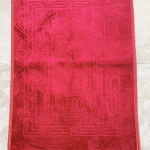 Enfärgad bönematta- Vinröd - Image 1