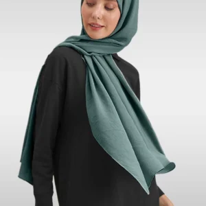 Jazz sjal Hijab - Mörk grön - Image 4