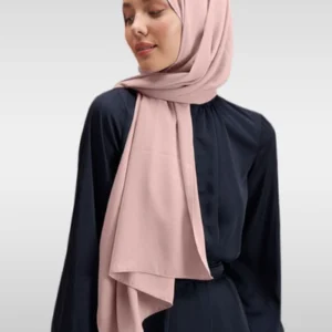 Medina Silk Hijab - Puderrosa -färgkod 17 - Image 4
