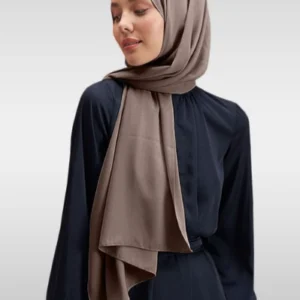 Medina Silk Hijab - Taupe -färgkod 22 - Image 4