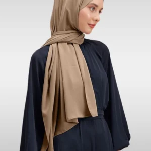 Medina Silk Hijab - Kakao Brun - Färgkod 31 - Image 4