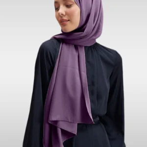 Medina Silk Hijab - Lila - Image 4