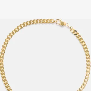 Pansarlänk Halsband  Rostfritt stål - Guld - Image 4
