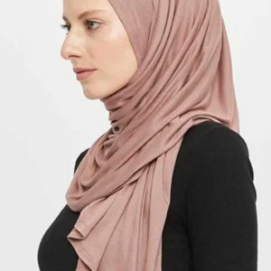 Praktisk sjal i Premium Jersey - Gammalrosa - Image 3