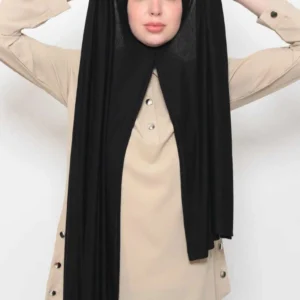 Praktisk sjal i Premium Jersey  - Svart - Image 3