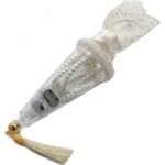 Radband med digital räknare i vitt för Ramadan och böneaktiviteter Elegant Vit radband med ergonomiska pärlor och praktisk display Digitalt radband (tasbih) med lång batteritid för daglig dhikr