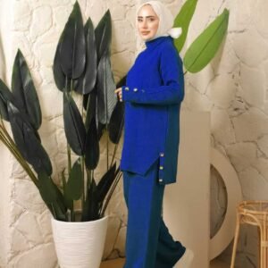 Stickat Set - Blå - Image 3