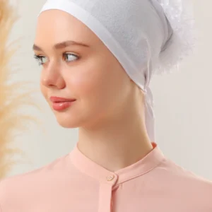 Underslöja med spets och extra volym - Vit - Image 4