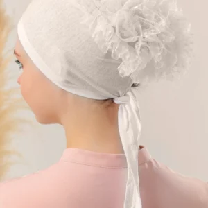 Underslöja med spets och extra volym - Off White - Image 5