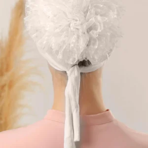 Underslöja med spets och extra volym - Off White - Image 4