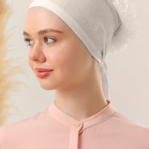 Underslöja med spets och extra volym - Off White - Image 3