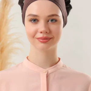 Underslöja med spets och extra volym - Brun - Image 4