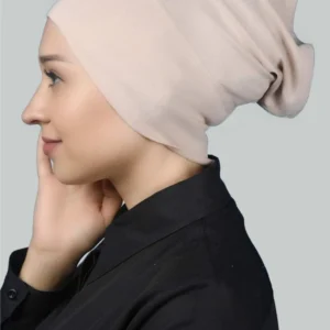 Öppen-huv underslöja bomull - Beige - Image 3