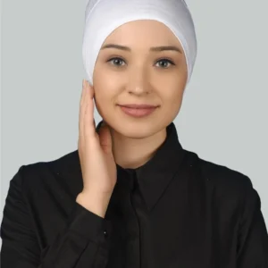 Öppen-huv underslöja bomull - Vit - Image 3