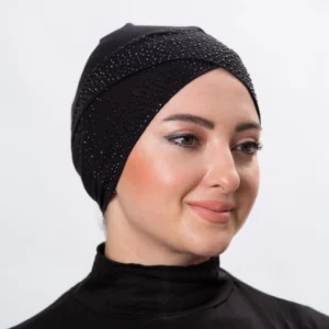 Underslöja hijab huva- Vingar med broderier - Image 3