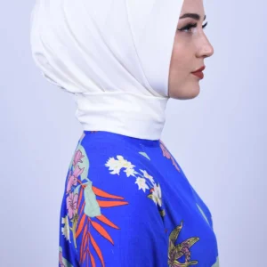 Instant one piece hijab - Off white - Image 4