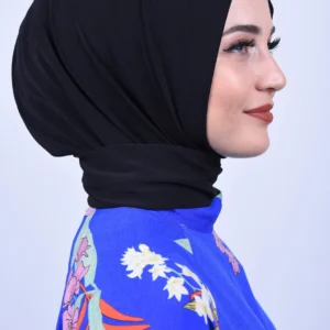 Instant one piece hijab - Svart - Image 4