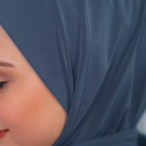 Instant one piece hijab - Blå - Image 3