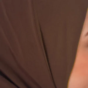 Instant one piece hijab - Brun - Image 3