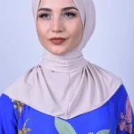 Instant One Piece Hijab Rosa med clips bakåt Enkel och elegant rosa hijab för vardag och fest Bekväm one piece hijab i mjukt och andningsbart material
