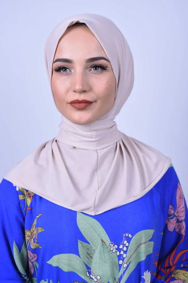 Instant One Piece Hijab Rosa med clips bakåt Enkel och elegant rosa hijab för vardag och fest Bekväm one piece hijab i mjukt och andningsbart material