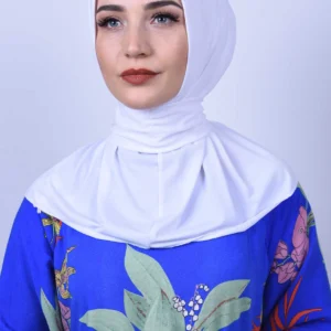 Instant one piece hijab - Vit - Image 6