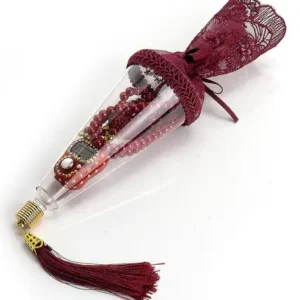 Radband med Digital Räknare Set – Bordeaux med ergonomisk display Elegant bordeaux radband för dhikr och böner Digital räknare på radband – perfekt present till Ramadan eller Eid