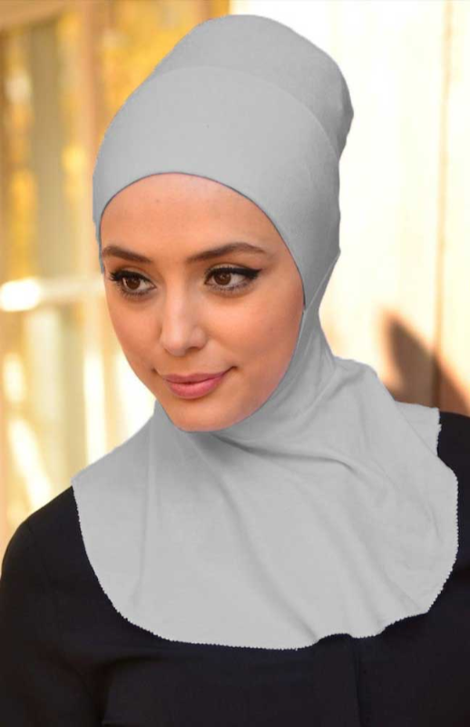 Ninja underslöja Grå med elastisk passform för hijab Bekväm och stilren grå underslöja för alla hijabstilar Halkfri Ninja underslöja – Grå som sitter stadigt hela dagen