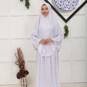 Tvådelade-set bönekläder för kvinnor - Lila - Image 3