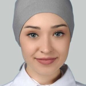 underslöja hijabhuva med knyt - Silver - Image 3