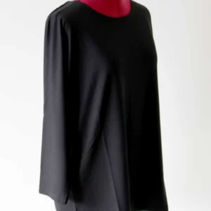 Långärmad T-shirt I Mjuk Bomull - Svart - Image 3