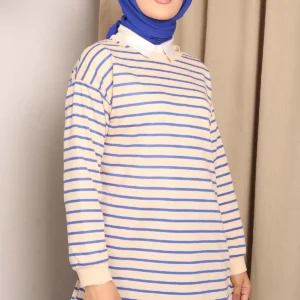 Tunika Sweatshirt - Randig - Image 3