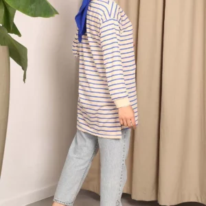 Tunika Sweatshirt - Randig - Image 4