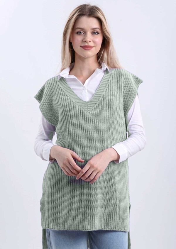 Benilly-Ribbstickad-slipove-gton.jpg Ribbstickad Slipove - Grön