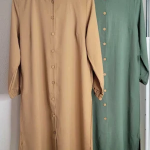 Lång Tunika Med Fickor - Beige - Image 7