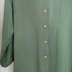 Lång Tunika Med Fickor - Grön - Image 5