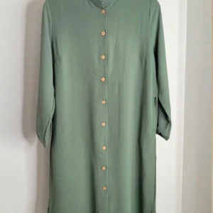 Lång Tunika Med Fickor - Grön - Image 6