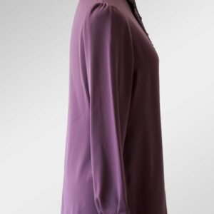 Lång Kråsblus I Mjukt Och Hållbart Tyg - Lila - Image 4