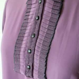 Lång Kråsblus I Mjukt Och Hållbart Tyg - Lila - Image 8